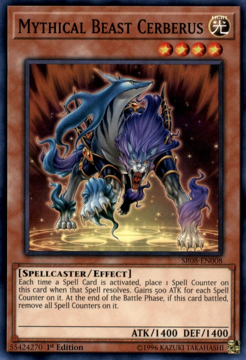 Mythical Beast Cerberus [SR08-EN008] Common | Jomio and Rueliete's Cards and Comics