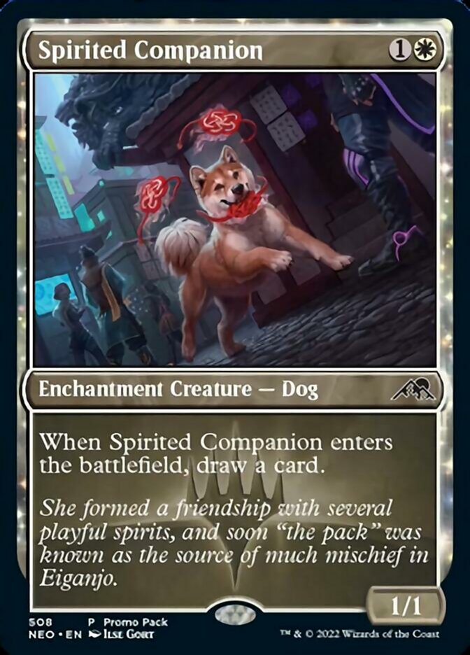 Spirited Companion (Promo Pack) [Kamigawa: Neon Dynasty Promos] | Jomio and Rueliete's Cards and Comics