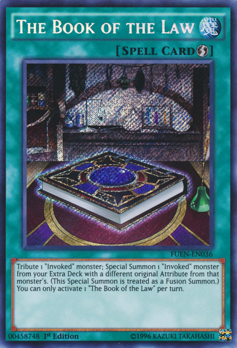 The Book of the Law [FUEN-EN036] Secret Rare | Jomio and Rueliete's Cards and Comics