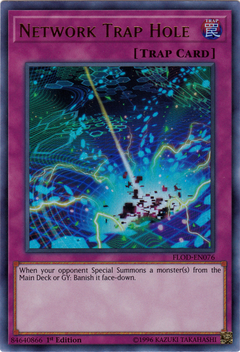 Network Trap Hole [FLOD-EN076] Ultra Rare | Jomio and Rueliete's Cards and Comics