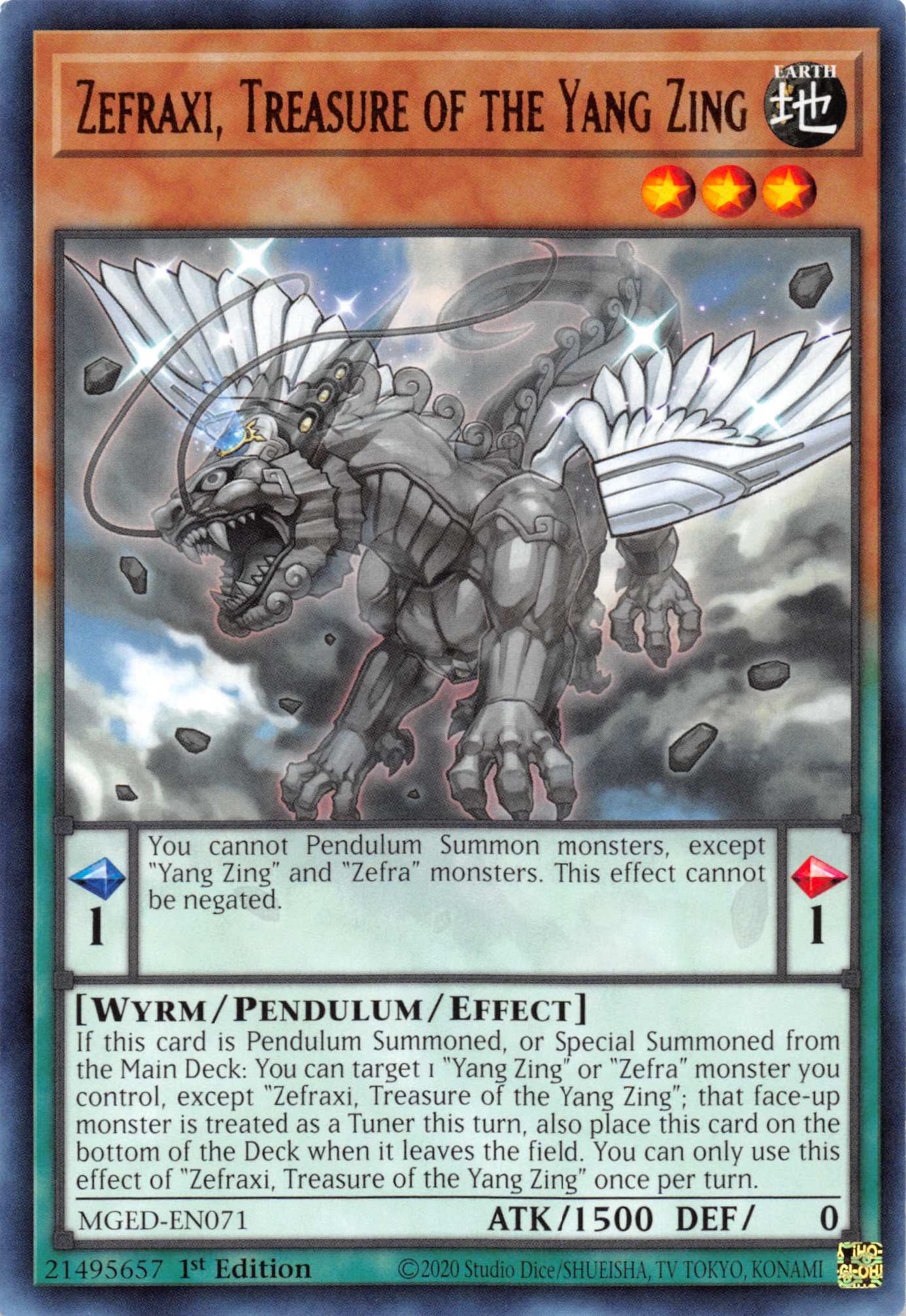 Zefraxi, Treasure of the Yang Zing [MGED-EN071] Rare | Jomio and Rueliete's Cards and Comics