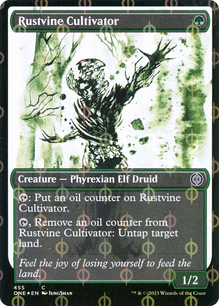 Rustvine Cultivator (Showcase Ichor Step-and-Compleat Foil) [Phyrexia: All Will Be One] | Jomio and Rueliete's Cards and Comics
