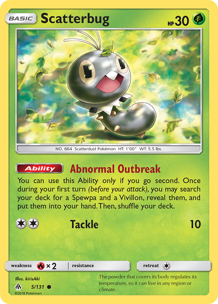 Scatterbug (5/131) [Sun & Moon: Forbidden Light] | Jomio and Rueliete's Cards and Comics