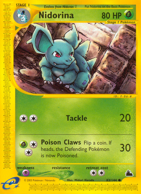 Nidorina (83/144) [Skyridge] | Jomio and Rueliete's Cards and Comics