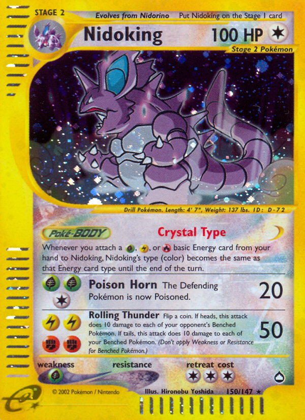 Nidoking (150/147) [Aquapolis] | Jomio and Rueliete's Cards and Comics