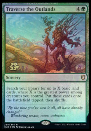 Traverse the Outlands [Commander Legends: Battle for Baldur's Gate Prerelease Promos] | Jomio and Rueliete's Cards and Comics