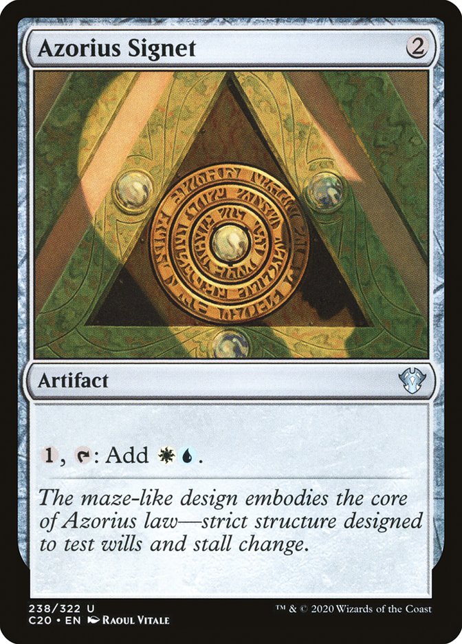 Azorius Signet [Commander 2020] | Jomio and Rueliete's Cards and Comics