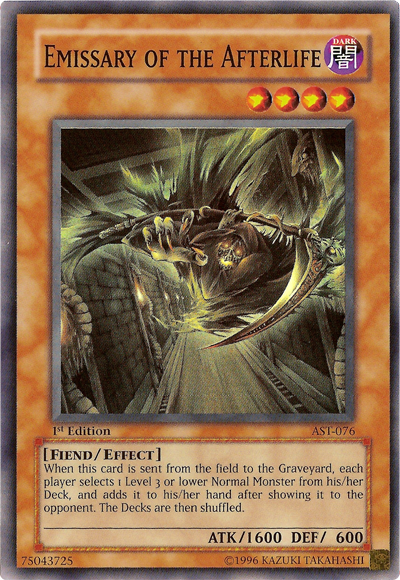Emissary of the Afterlife [AST-076] Super Rare | Jomio and Rueliete's Cards and Comics