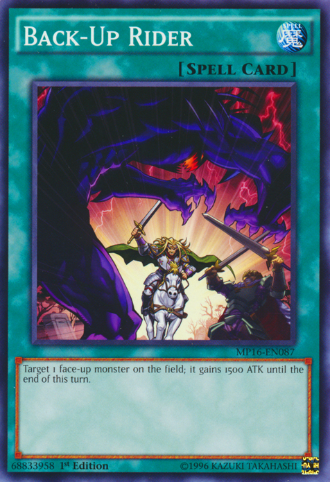 Back-Up Rider [MP16-EN087] Common | Jomio and Rueliete's Cards and Comics