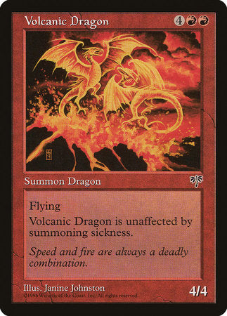 Volcanic Dragon [Mirage] | Jomio and Rueliete's Cards and Comics