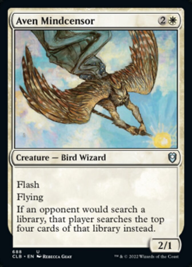 Aven Mindcensor [Commander Legends: Battle for Baldur's Gate] | Jomio and Rueliete's Cards and Comics