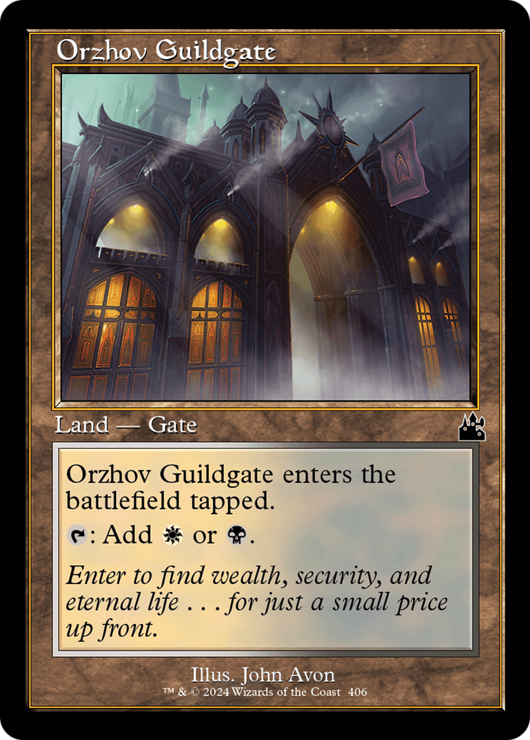 Orzhov Guildgate (Retro Frame) [Ravnica Remastered] | Jomio and Rueliete's Cards and Comics