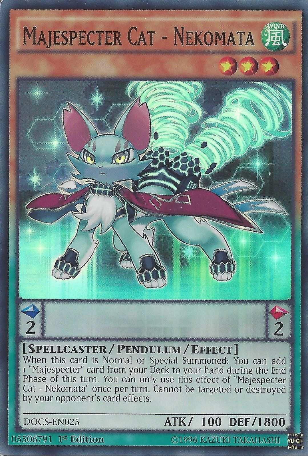 Majespecter Cat - Nekomata [DOCS-EN025] Super Rare | Jomio and Rueliete's Cards and Comics