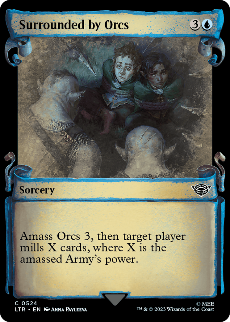 Surrounded by Orcs [The Lord of the Rings: Tales of Middle-Earth Showcase Scrolls] | Jomio and Rueliete's Cards and Comics
