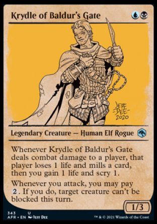 Krydle of Baldur's Gate (Showcase) [Dungeons & Dragons: Adventures in the Forgotten Realms] | Jomio and Rueliete's Cards and Comics