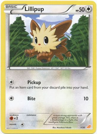 Lillipup (1/30) [Black & White: Trainer Kit - Excadrill] | Jomio and Rueliete's Cards and Comics