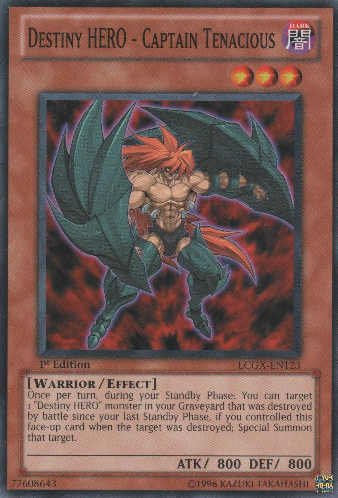Destiny HERO - Captain Tenacious [LCGX-EN123] Common | Jomio and Rueliete's Cards and Comics