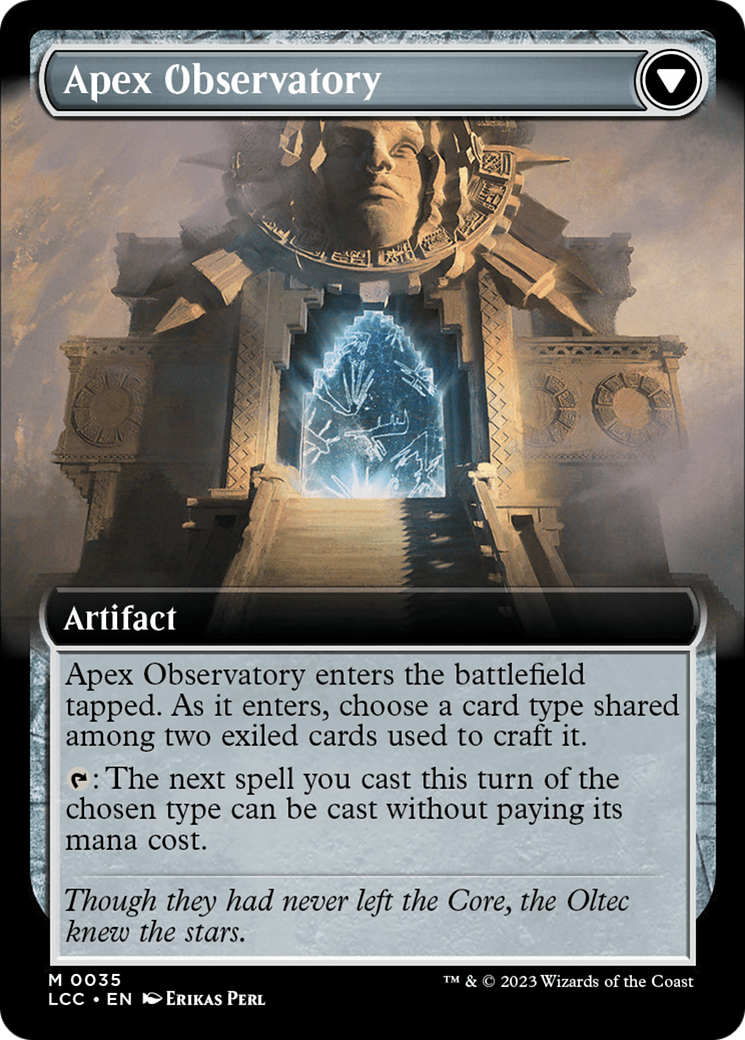 Eye of Ojer Taq // Apex Observatory (Extended Art) [The Lost Caverns of Ixalan Commander] | Jomio and Rueliete's Cards and Comics