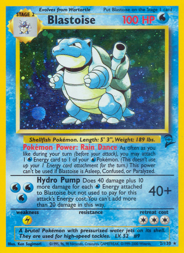Blastoise (2/130) [Base Set 2] | Jomio and Rueliete's Cards and Comics