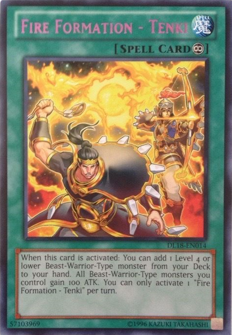 Fire Formation - Tenki (Purple) [DL18-EN014] Rare | Jomio and Rueliete's Cards and Comics