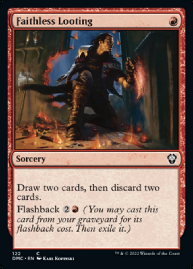 Faithless Looting [Dominaria United Commander] | Jomio and Rueliete's Cards and Comics