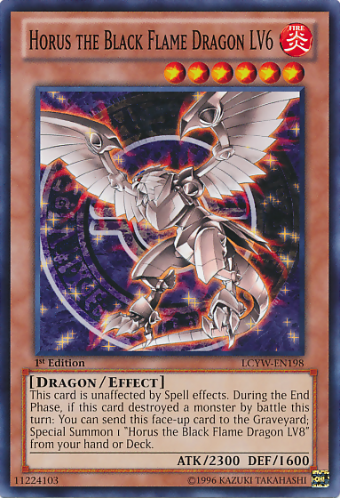 Horus the Black Flame Dragon LV6 [LCYW-EN198] Common | Jomio and Rueliete's Cards and Comics