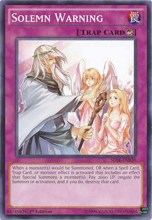 Solemn Warning [SDSE-EN039] Common | Jomio and Rueliete's Cards and Comics