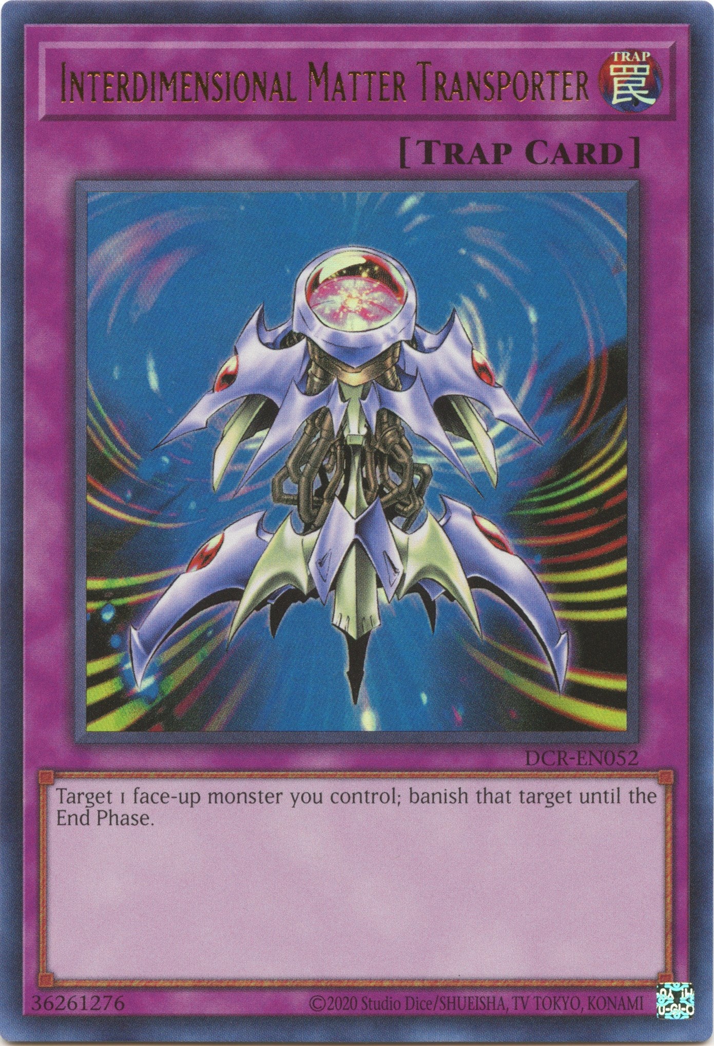 Interdimensional Matter Transporter (25th Anniversary) [DCR-EN052] Ultra Rare | Jomio and Rueliete's Cards and Comics