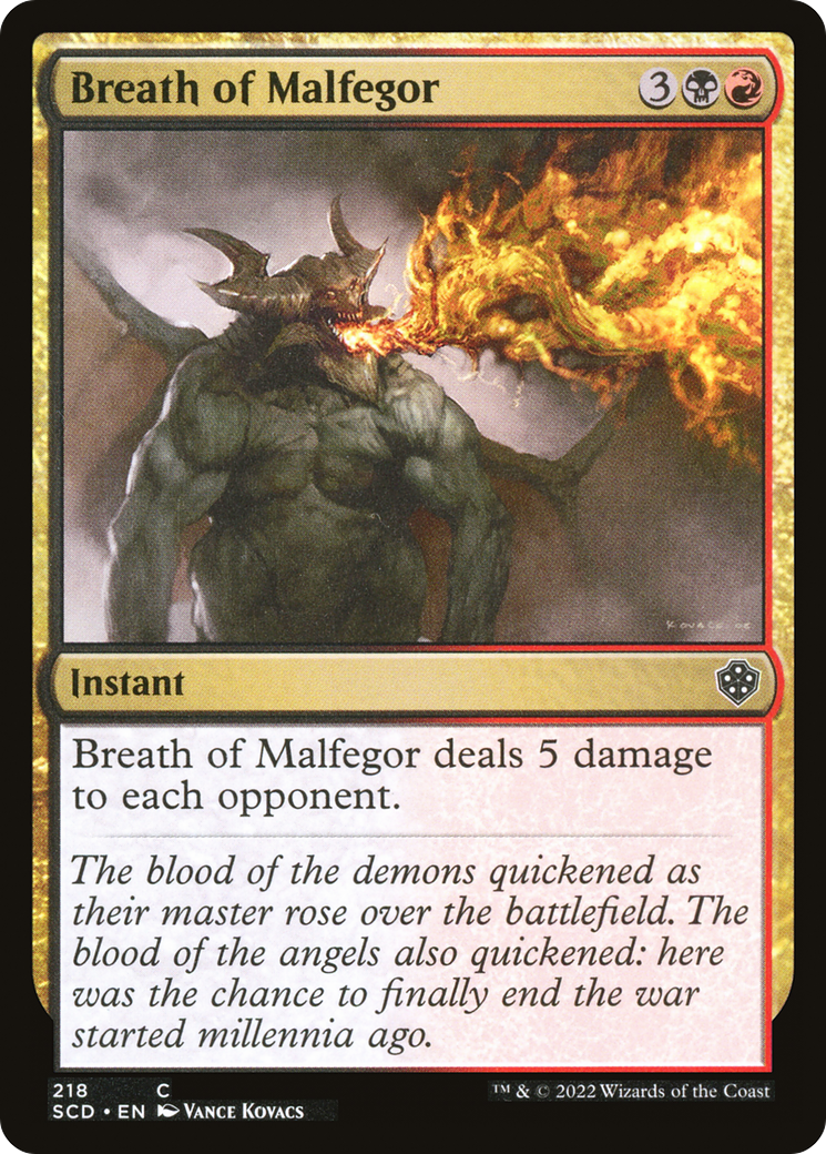Breath of Malfegor [Starter Commander Decks] | Jomio and Rueliete's Cards and Comics