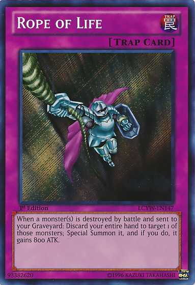 Rope of Life [LCYW-EN147] Secret Rare | Jomio and Rueliete's Cards and Comics