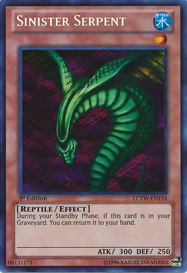 Sinister Serpent [LCYW-EN154] Secret Rare | Jomio and Rueliete's Cards and Comics