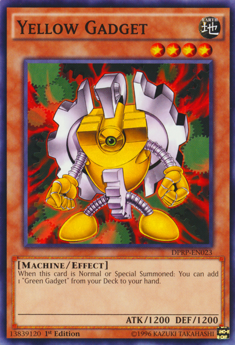 Yellow Gadget [DPRP-EN023] Common | Jomio and Rueliete's Cards and Comics