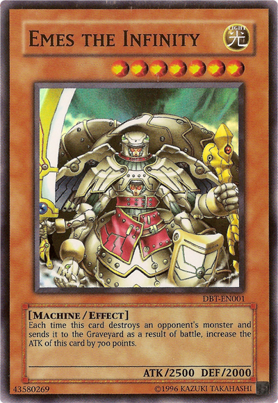 Emes the Infinity [DBT-EN001] Super Rare | Jomio and Rueliete's Cards and Comics