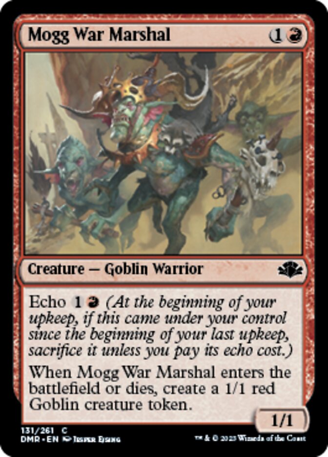 Mogg War Marshal [Dominaria Remastered] | Jomio and Rueliete's Cards and Comics