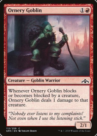 Ornery Goblin [Guilds of Ravnica] | Jomio and Rueliete's Cards and Comics