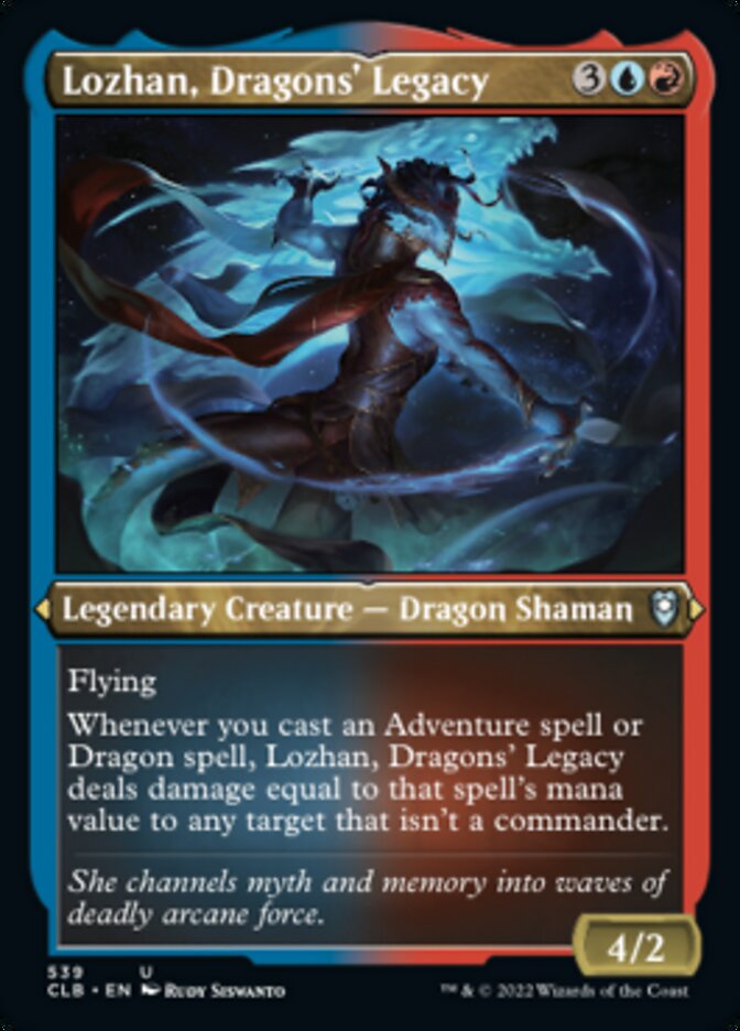 Lozhan, Dragons' Legacy (Foil Etched) [Commander Legends: Battle for Baldur's Gate] | Jomio and Rueliete's Cards and Comics