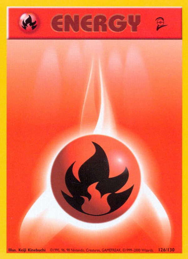 Fire Energy (126/130) [Base Set 2] | Jomio and Rueliete's Cards and Comics