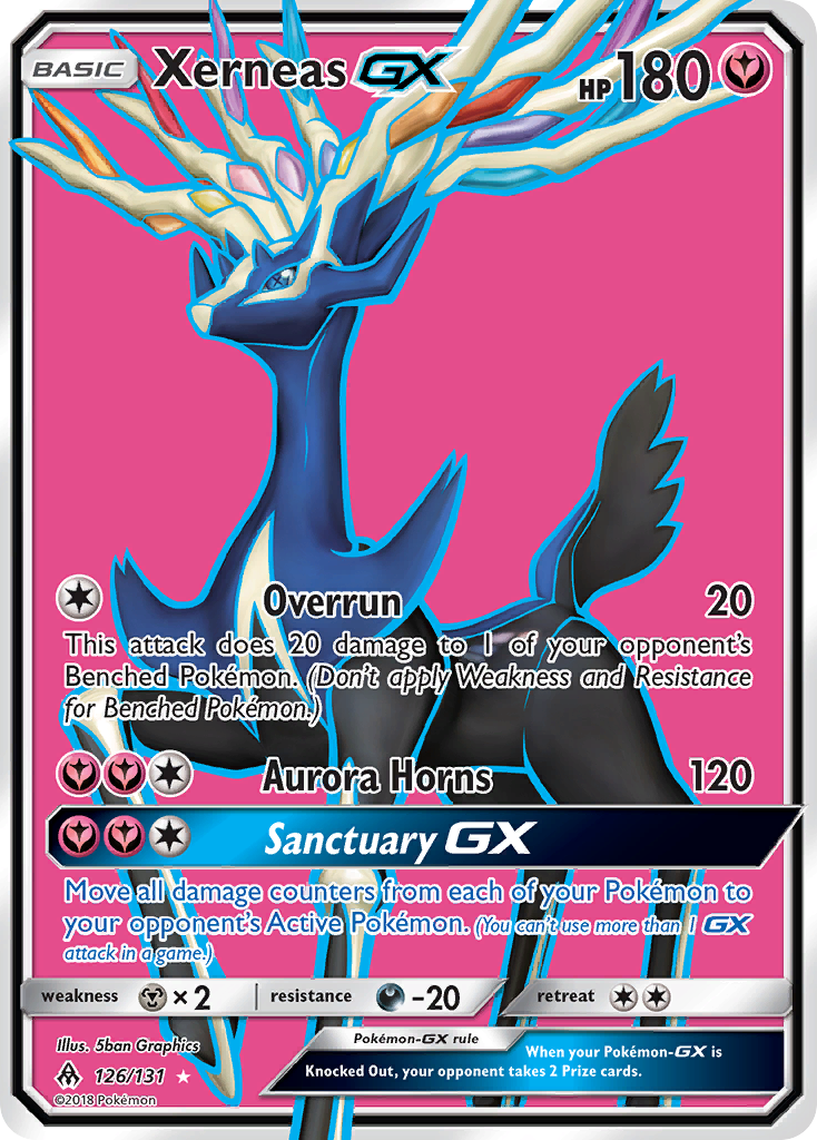 Xerneas GX (126/131) [Sun & Moon: Forbidden Light] | Jomio and Rueliete's Cards and Comics