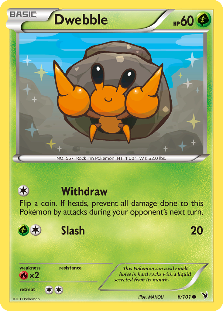 Dwebble (6/101) [Black & White: Noble Victories] | Jomio and Rueliete's Cards and Comics