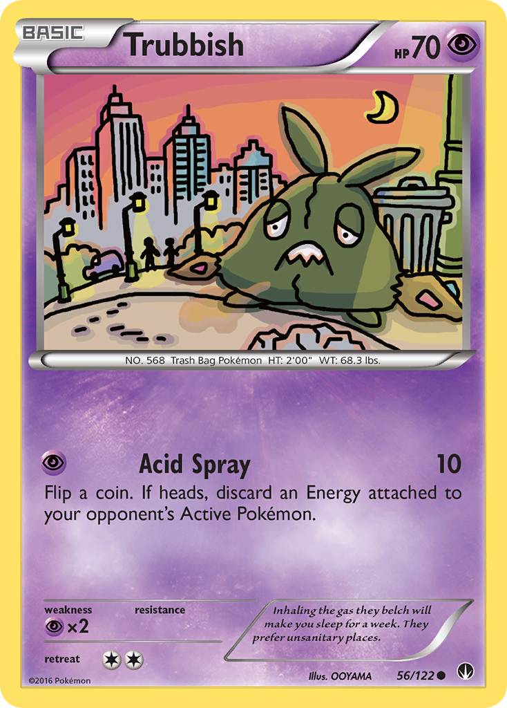 Trubbish (56/122) [XY: BREAKpoint] | Jomio and Rueliete's Cards and Comics