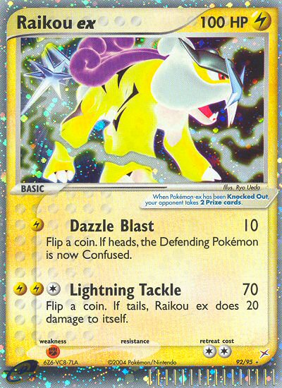 Raikou ex (92/95) [EX: Team Magma vs Team Aqua] | Jomio and Rueliete's Cards and Comics