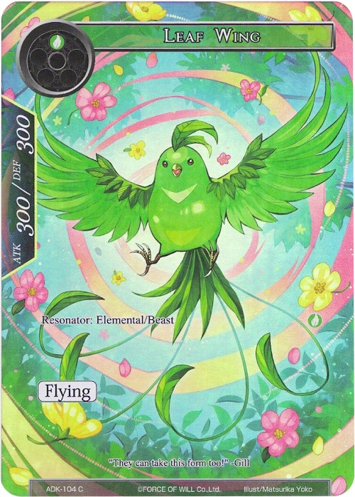 Leaf Wing (Full Art) (ADK-104) [Advent of the Demon King] | Jomio and Rueliete's Cards and Comics