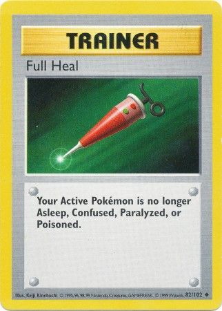 Full Heal (82/102) [Base Set Shadowless Unlimited] | Jomio and Rueliete's Cards and Comics