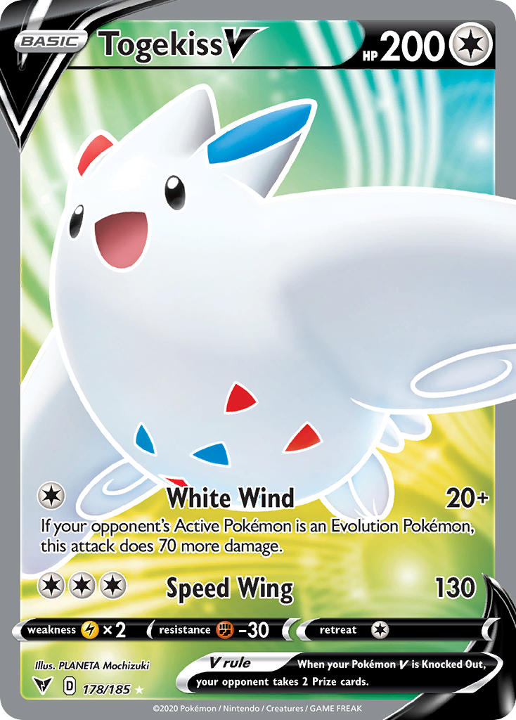 Togekiss V (178/185) [Sword & Shield: Vivid Voltage] | Jomio and Rueliete's Cards and Comics