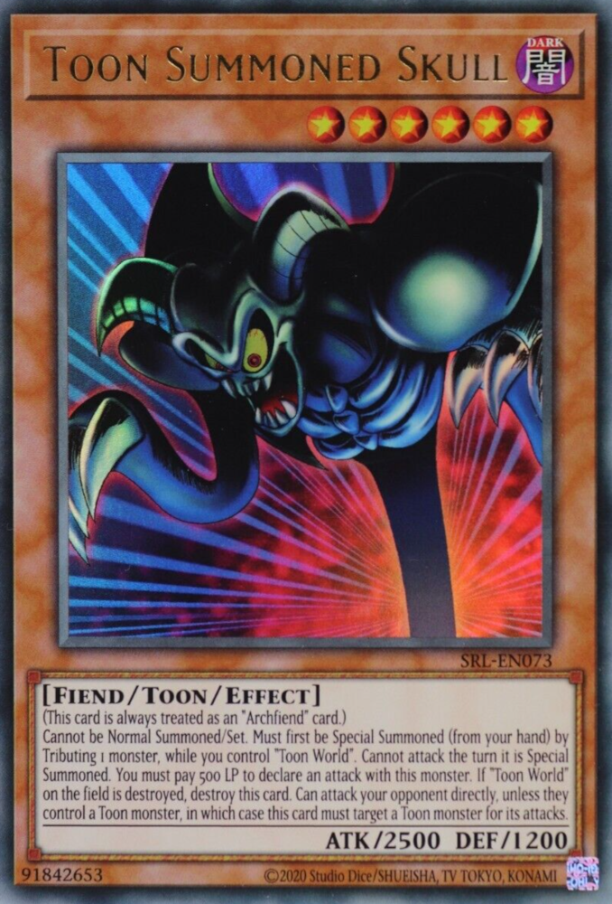 Toon Summoned Skull (25th Anniversary) [SRL-EN073] Ultra Rare | Jomio and Rueliete's Cards and Comics