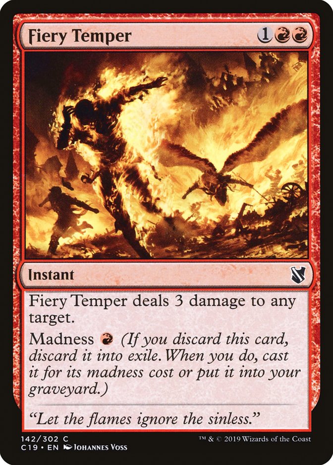 Fiery Temper [Commander 2019] | Jomio and Rueliete's Cards and Comics