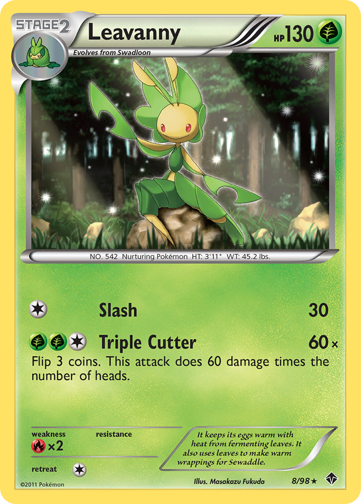 Leavanny (8/98) [Black & White: Emerging Powers] | Jomio and Rueliete's Cards and Comics