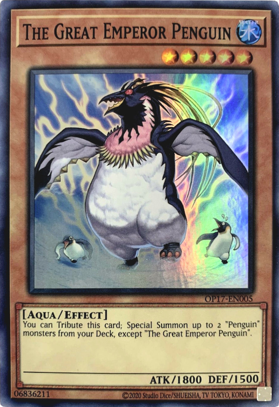 The Great Emperor Penguin [OP17-EN005] Super Rare | Jomio and Rueliete's Cards and Comics