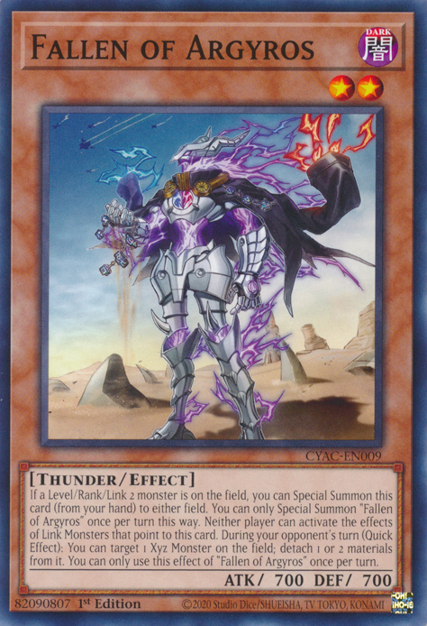 Fallen of Argyros [CYAC-EN009] Common | Jomio and Rueliete's Cards and Comics