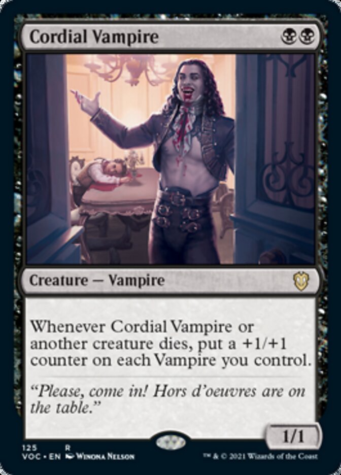 Cordial Vampire [Innistrad: Crimson Vow Commander] | Jomio and Rueliete's Cards and Comics